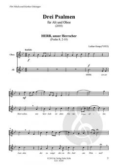 Drei Psalmen für Alt und Oboe (2005) (Lothar Graap) 