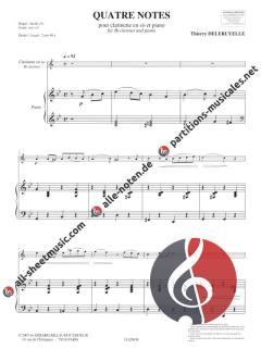 Quatre Notes von Thierry Deleruyelle 