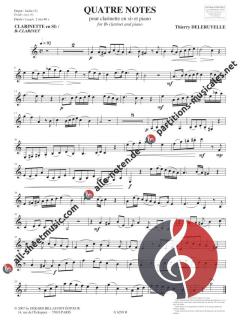 Quatre Notes von Thierry Deleruyelle 