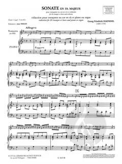 Sonate en Fa Majeur von Georg Friedrich Händel für Horn und Klavier