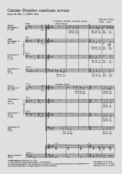 Cantate Domino canticum novum (Lobsinget Gott, dem Herrn) (Heinrich Schütz) 