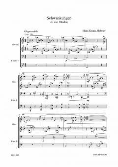 Schwankungen für Klavier zu vier Händen von Hans Kraus-Hübner im Alle Noten Shop kaufen