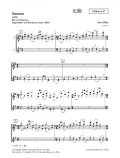 Summa von Arvo Pärt 