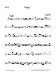 Sonaten für Violine und Basso continuo op. 2 von Antonio Vivaldi 