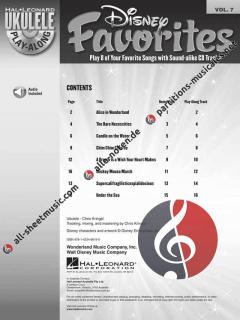 Ukulele Play-Along Vol. 7: Disney Favourites im Alle Noten Shop kaufen