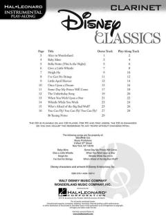 Disney Classics For Clarinet 