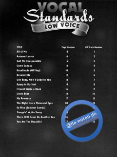 Jazz Play-Along Vol. 128: Vocal Standards (Low Voice) von Steve Allen 
