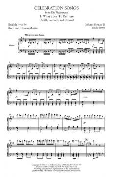 Celebration Songs From 'Die Fledermaus' (Johann Strauss (Vater)) 