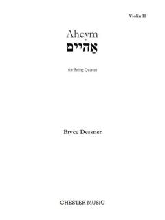 Aheym (String quartet score and parts) von Bryce Dessner (Download) 