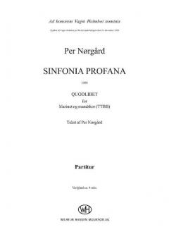 Sinfonia Profana (Per Norgard) 