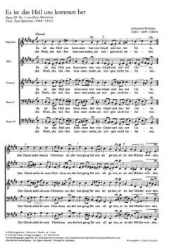 Es ist das Heil uns kommen her (Johannes Brahms) 