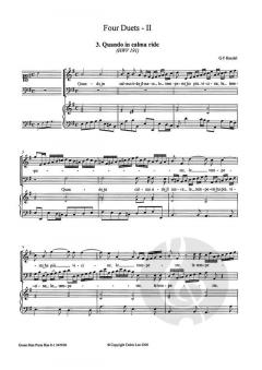 4 Duets - II HWV 191, 187 von Georg Friedrich Händel 