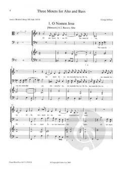 3 Motets von George Jeffreys 