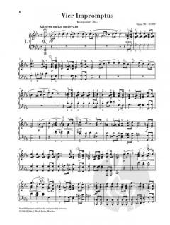 Impromptus und Moments musicaux von Franz Schubert 