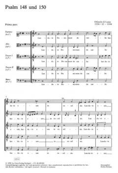 Psalm 148 und 150 - Laudate Dominum (Orlando di Lasso) 