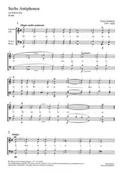 Schubert: Sechs Antiphonen zum Palmsonntag (Franz Schubert) 