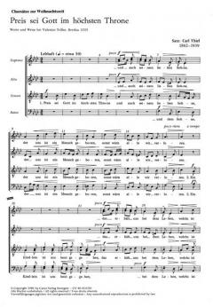 Vier Weihnachtschorsätze von Thiel und Woyrsch (Felix Woyrsch) 