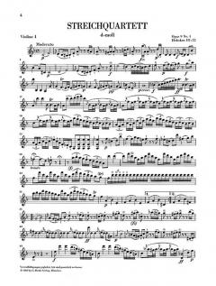 Streichquartette Heft 2, op. 9 von Joseph Haydn im Alle Noten Shop kaufen (Stimmensatz)