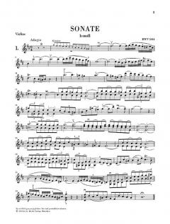6 Sonaten von Johann Sebastian Bach für Violine und Klavier (Cembalo) BWV 1014-1019 im Alle Noten Shop kaufen