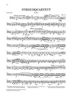 Streichquartette op. 12 und 13 von Felix Mendelssohn Bartholdy im Alle Noten Shop kaufen (Stimmensatz)