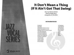 It Don't Mean A Thing von Duke Ellington (Download) 