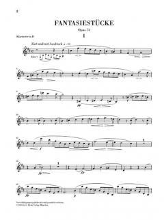 Fantasiestücke op. 73 von Robert Schumann für Klavier und Klarinette (Fassung für Klarinette in A und B) im Alle Noten Shop kaufen