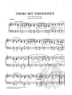 Variationen über ein eigenes Thema in Es von Robert Schumann 