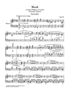 Musik zu J.W. v. Goethes Trauerspiel Egmont op. 84 von Ludwig van Beethoven 