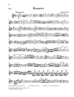 Konzert für Flöte und Orchester D-Dur KV314 von Wolfgang Amadeus Mozart im Alle Noten Shop kaufen