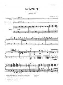 Klarinettenkonzert f-Moll op. 73/1 von Carl Maria von Weber 