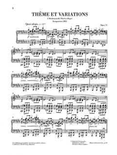 Thème et Variations Op. 73 von Gabriel Fauré 