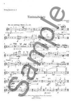 String Quartet No. 6 'Tintinnabulary' von Per Norgard 
