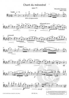 Chant du ménestrel op. 71 von Alexander Glasunow 