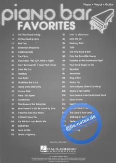 Piano Bar Favorites 