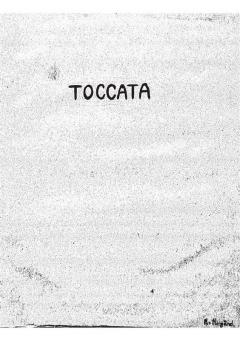 Toccata for Klaver 1949 von Per Norgard 