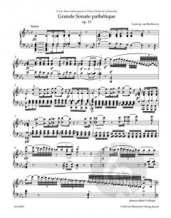 Grande Sonate pathetique in c-Moll op. 13 von Ludwig van Beethoven 