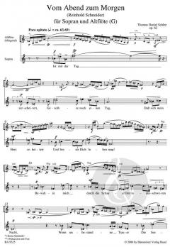 Vom Abend zum Morgen für Sopran und Altflöte in G op. 62 (Thomas Daniel Schlee) 