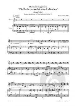 Musik zum Puppenspiel 'Die Rache des verhöhnten Liebhabers' von Ernst Krenek (Download) 