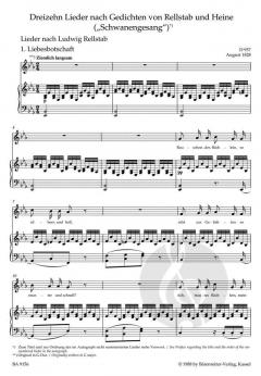 Schwanengesang D 957 / D 965 A von Franz Schubert (Download) 