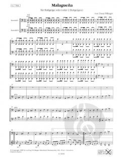 Malaguena für Kontrabass solo oder 2 Kontrabässe von Franz Pillinger im Alle Noten Shop kaufen