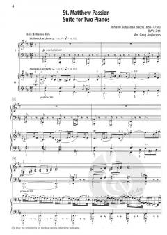 St. Matthew Passion Suite For Two Pianos von Johann Sebastian Bach 