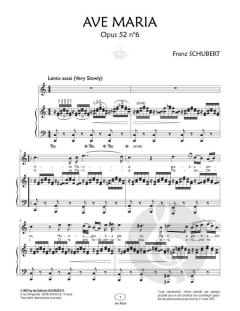 Anacrouse Schubert Ave Maria Do Majeur Cht/piano Voix Elevees von Franz Schubert 
