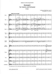 Violinkonzert D-dur op. 61 von Ludwig van Beethoven 