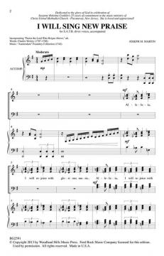I Will Sing New Praise von Joseph A. Martin (Download) 