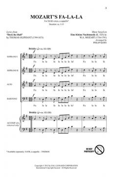 Mozart's Fa-la-la von Wolfgang Amadeus Mozart (Download) 