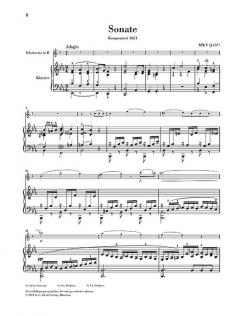 Sonate Es-dur für Klarinette und Klavier von Felix Mendelssohn Bartholdy 