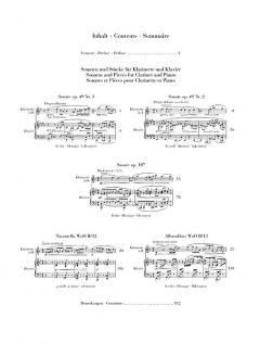 Sonaten und Stücke für Klarinette und Klavier von Max Reger 