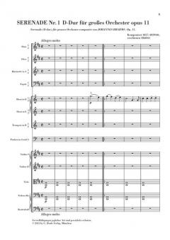 Serenade Nr. 1 D-dur op. 11 von Johannes Brahms 
