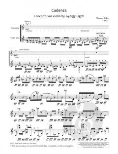 Kadenzen zum Konzert für Violine und Orchester von György Ligeti von Thomas Adès im Alle Noten Shop kaufen
