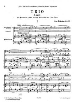 Trio op. 40 von Carl Frühling 